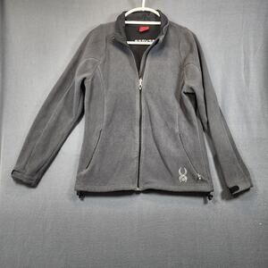 Spyder Womens Fleece Jacket Large Grey Outdoors Gorpcore